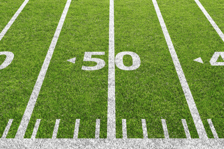 50 yard line.